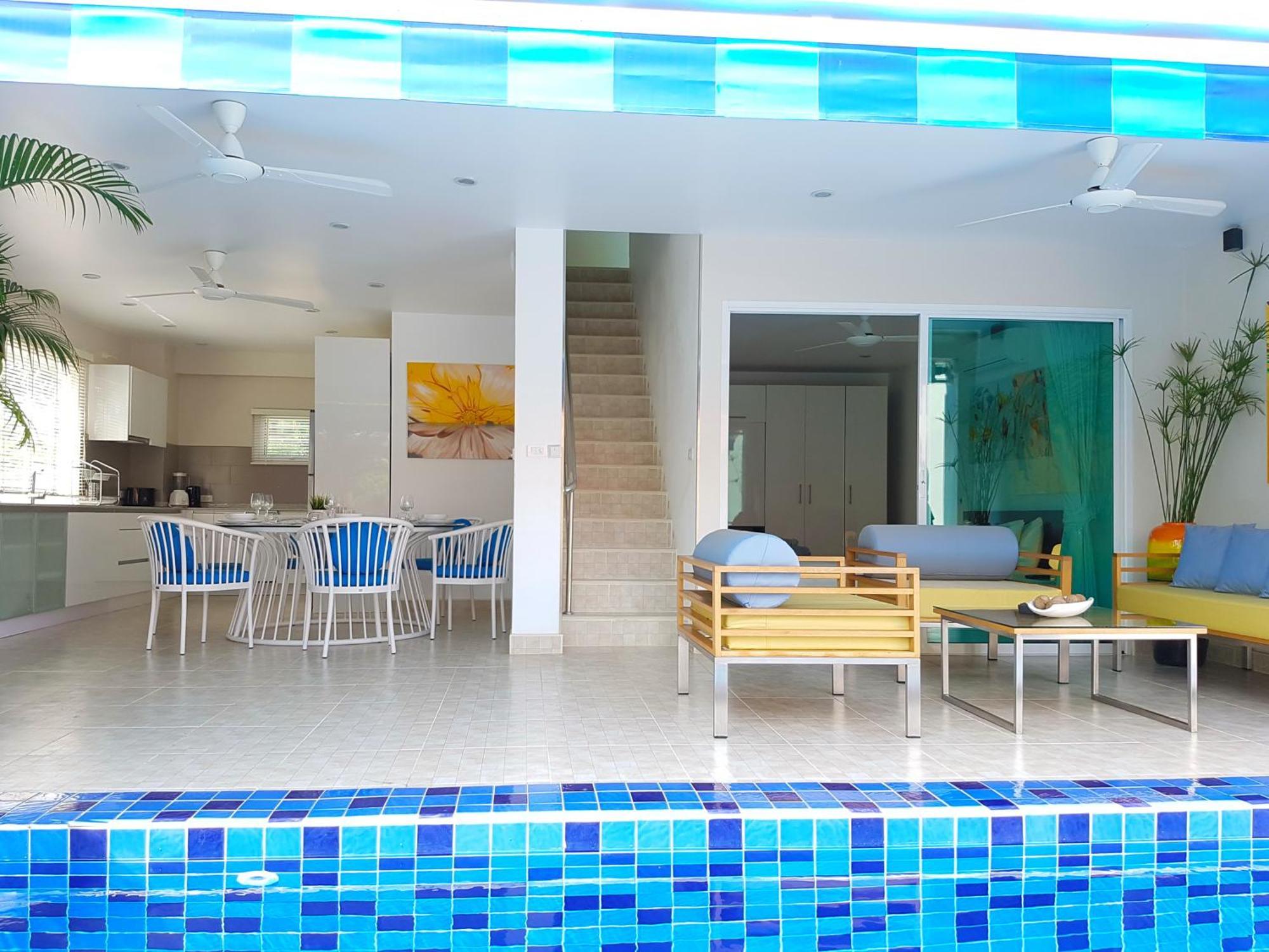 Ban Bang Po Beachside 3-Bedroom Townhouse W Private Pool At 70 Meters From Beach מראה חיצוני תמונה