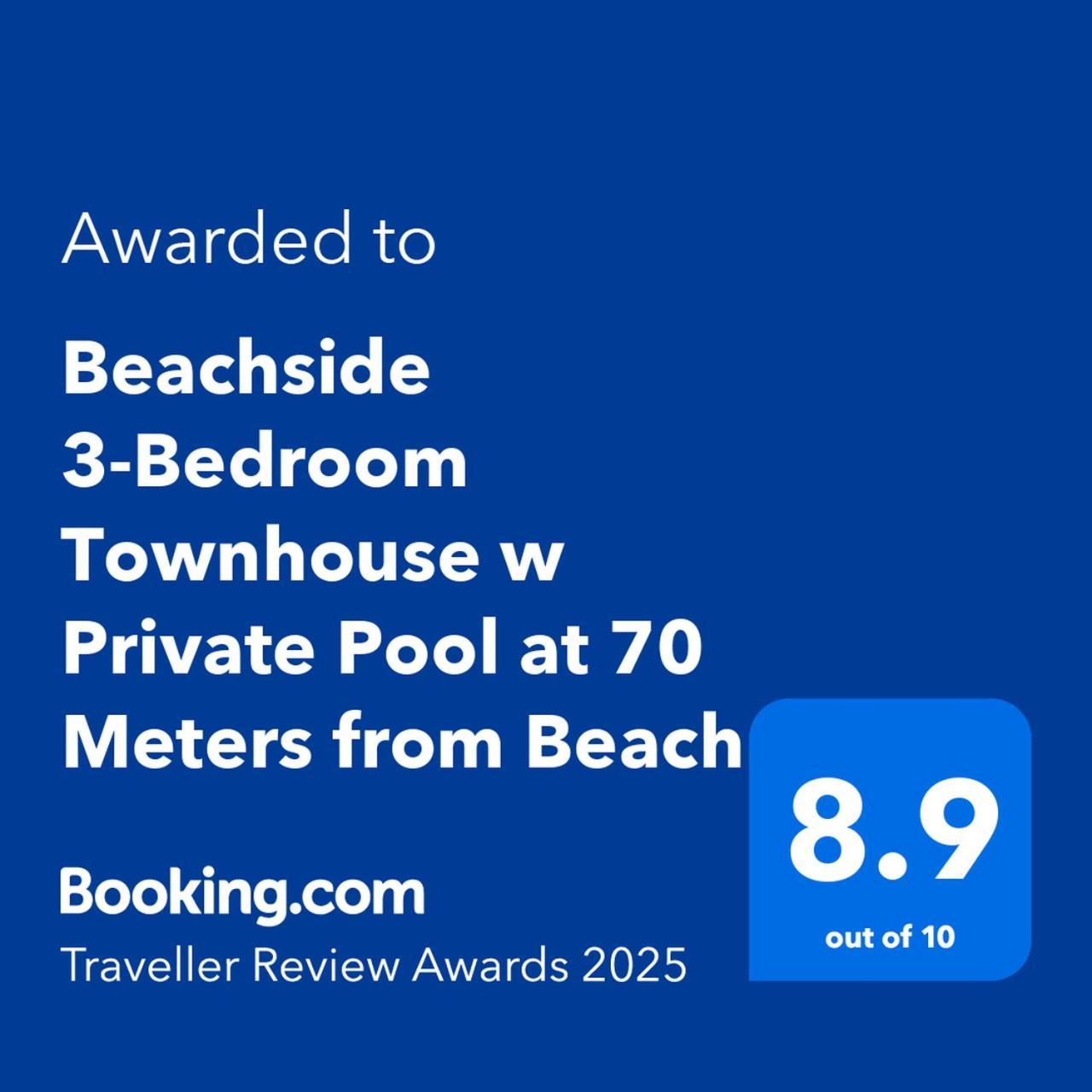 Ban Bang Po Beachside 3-Bedroom Townhouse W Private Pool At 70 Meters From Beach מראה חיצוני תמונה